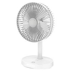 Kinyo USB靜音桌立風扇, UF-8705, 白色