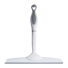 多功能T型玻璃刮水器，浴廁窗戶鏡面清潔，高效除水，方便洗車, 灰白色, 1支