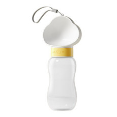 hipidog 嬉皮狗 雲朵狗狗外出水壺, 白色, 1個