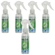 HSAE Rapid Cool 急涼降溫噴劑 綠茶香氛 L-薄荷醇 持續力長, 100ml, 5瓶