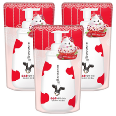 RINPOO 潤波 全脂牛奶極潤沐浴幕絲 補充包, 700ml, 3包