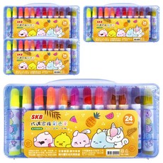 SKB 文明 巧遇家族彩色筆, 24色, 4盒