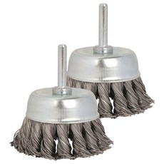 워크프로 트위스트 컵브러쉬 75mm WP407012, 2개