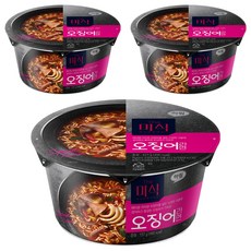 더미식 오징어 컵라면 127g, 3개