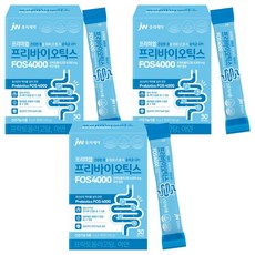 jw Pharmaceutical 優質益生元FOS 4000 Plus鋅果寡糖乳酸菌, 3個
