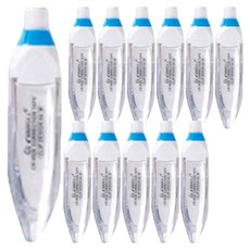 다다 노크식 수정테이프 6m, 화이트, 12개