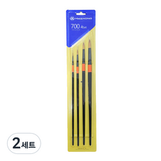 HWAHONG 華虹 產業 700 水彩畫筆 4件組, 1號, 6號, 10號, 14號, 2套