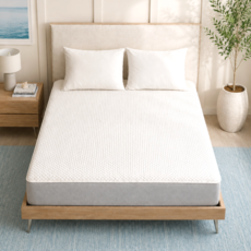 D MADE BEDDING 夏季用防滑涼感墊, 涼感墊, 壓花白色