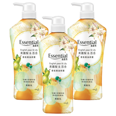 Essential 逸萱秀 台灣公司貨 香氛精油修護 潤髮乳 英國梨&百合, 700ml, 3瓶