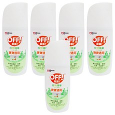 OFF! 歐護 植物精華防蚊噴霧，寶貝適用，無添加 蚊避、香精、色素、防腐劑, 113g, 5瓶