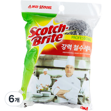 스카치브라이트 스테인레스 철수세미, 5개입, 6개