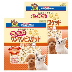 DoggyMan 多格漫 犬用迷你厚乳消臭餅乾 經濟包, 580g, 2個, 牛奶