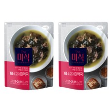 더미식 큰 소고기미역국, 500g, 2개