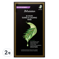 JMsolution 肌司研 Be Nature茶樹與鎮靜舒緩面膜, 10片, 2個