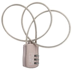 위드리빙 와이어 로프 맹꽁이 자물쇠 브라운 DB201-60, 1개