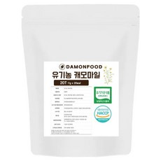 담온푸드 유기농 캐모마일 티백, 1g, 1개, 20개입