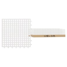 升級版浴室防滑止滑地墊 無吸盤, 白色, 12個