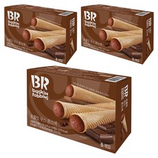 baskiN robbiNs 巧克力幕斯甜筒餅乾, 54g, 3盒