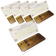 甲乙丙丁 VIP 黃金紙鈔 5入, 單一顏色, 1個