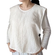 Cherinette 媽媽圍兜 哺乳圍裙 拍嗝墊, 沙之花, 1個, 1入