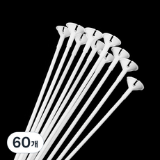 PARTYSHOW 氣球杯棒, 單一顏色, 60個