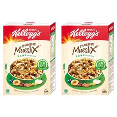 Kellogg's 家樂氏 Mueslix 什錦果麥 豐富纖果, 375g, 2盒