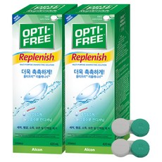 옵티프리 리플레니시 렌즈세정액 + 렌즈케이스, 420ml, 2개
