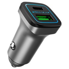 액센 C30 듀얼 PD QC 3.0 차량용 충전기 25W