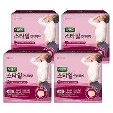 디펜드 여성용 스타일 언더웨어 슬림 성인기저귀, 대형, 9개입, 4개