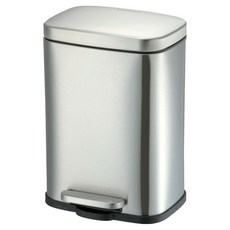 DAY&DAY 日日家居 橫向垃圾桶 5L, 410不鏽鋼, SA005L-06, 21 x 14 x 24.8cm, 不鏽鋼色