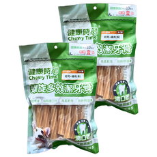 Chewy Time 健康時刻 全犬螺旋多效潔牙骨，多角螺旋形狀 可按摩牙齦，高柔韌性 安全易消化, 起司+雞肉, 310g, 2包
