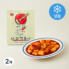 사과떡볶이 쌀떡볶이 쌀떡팩 순한맛 (냉동), 750g, 2개