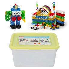 CUCU TOYS Edu Plus 積木 80p, 混合顏色, 1個