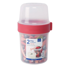 LocknLock 樂扣樂扣 2way元氣穀物樂活杯, 1組, Red