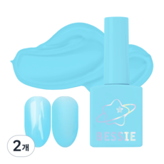 BESSIE Y2K COSMIC 系列 凝膠指甲油, S31 迷人天空藍, 11ml, 2個