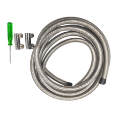 清島牌 白鐵編織瓦斯管 12尺, 1條