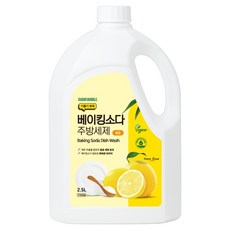 슈가버블 기름기 뽀득 베이킹소다 주방세제 레몬, 2.5L, 1개