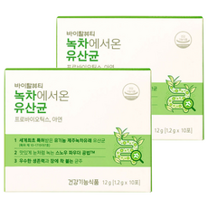 vital beautie 來自綠茶的乳酸菌 Set 10包 益生菌 鋅, 2盒