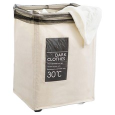 束口髒衣籃, 單格款 米白色