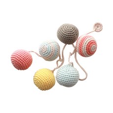 MAME 針織毛球掛旗, 粉彩色系, 1個