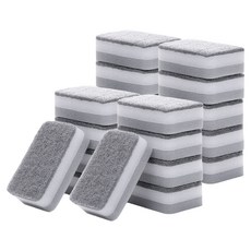 Buwork 三重雙面海綿灰色菜瓜布, 20個, 1入