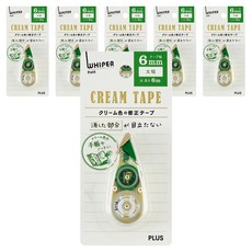 PLUS 普樂士 Whiper Petit 奶油修正帶 WH-816Y 6mm, 綠色, 6個