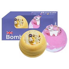 Bomb Cosmetics No Prob Llama 沐浴球 160g + Honey Bee Mine 沐浴球 160g 套組, 1個