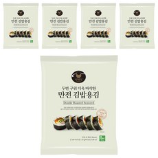 만전김 두번구워 더욱 바삭한 만전 김밥용김 10매, 25g, 5개