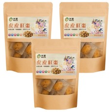 光薰牌 去皮去核虎皮紅棗, 3包, 100g