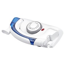 AHOYE 迷你溫控蒸氣熨斗 手柄可摺疊, 單一商品, 白色