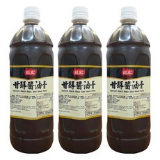 龍宏 甘醇黑豆醬油膏, 1.05L, 3瓶