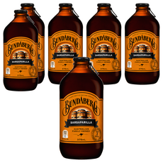BUNDABERG 賓德寶 沙士風味氣泡飲, 6個, 375ml