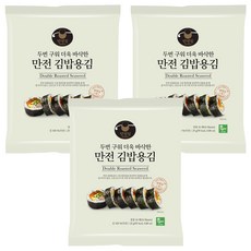 만전김 두번구운 김밥용김 10p, 25g, 3개