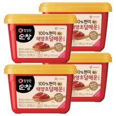 清淨園 Sunchang 黃金糙米韓式辣椒醬 減辣版, 500g, 4個